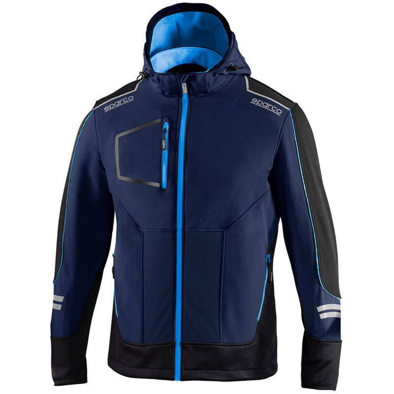Sparco Blau Softshell-Jacke Tech Technique, Marineblau/, York, T5 - Xxl