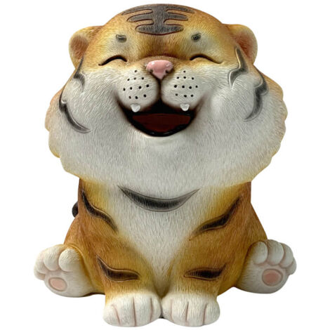 Spardose in Tigerform für Kinder – Dekorative Spardose aus Kunstharz mit pädagogischem Wert