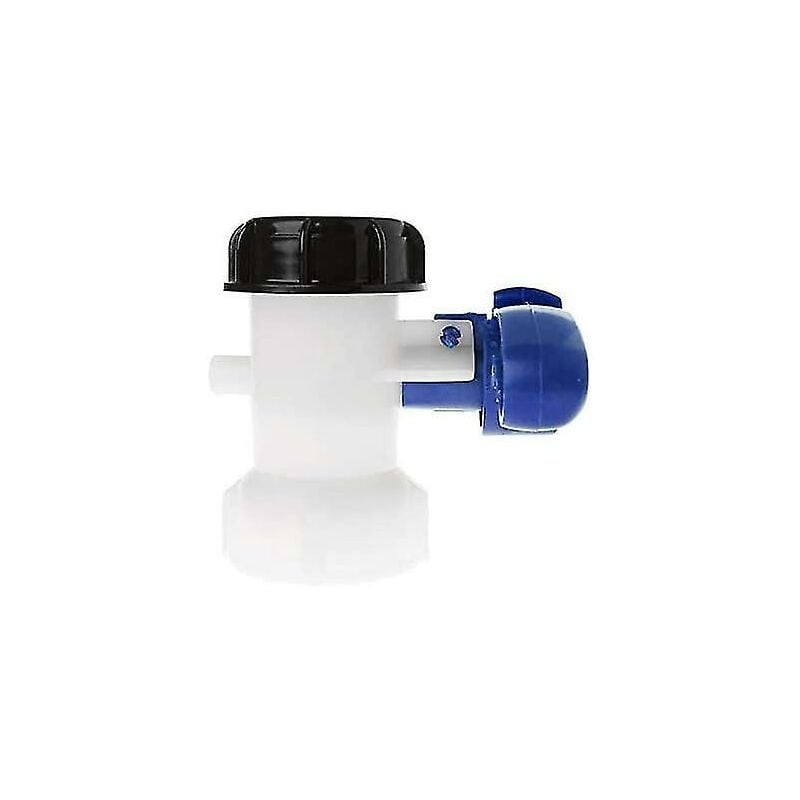 Spare Butterfly Valve For Ibc Tank Up To 1000 l Or Cistern With Adapter For Dn50 Flange (75 Mm Polypropylene)