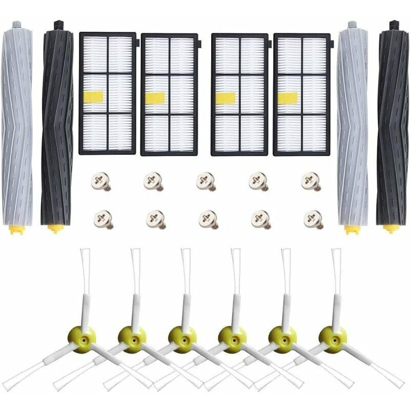 Spare Parts Accessories Kit for iRobot Roomba 800 900 805 850 851 860 865 866 870 871 880 885 890 891 896 960 966 980 Robot Vacuum Cleaner + 4