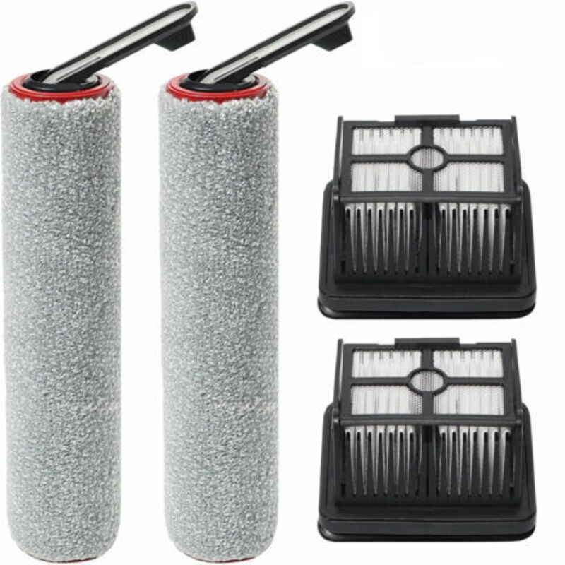 Spare parts for H40 Station for wet and dry vacuum cleaner, accessory set 2 brush rollers, 2 filters