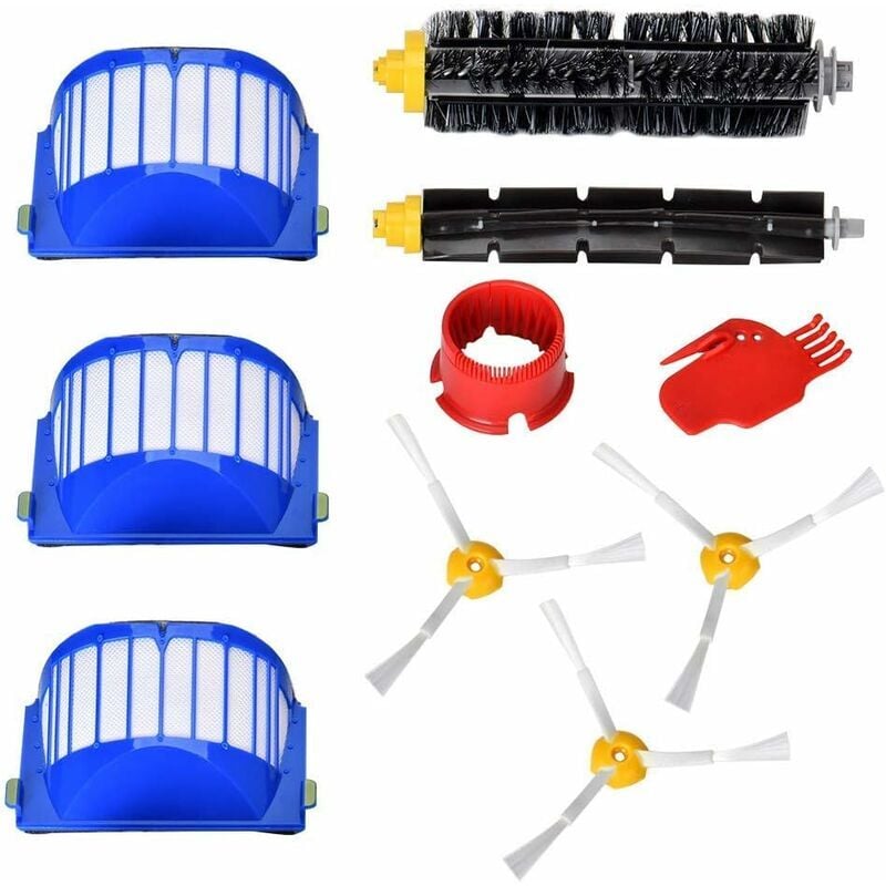 Hoopzi - Spare parts for iRobot Roomba 600 series maintenance kit cleaning kit for 650620651621615616605 kits of 10 (600 series)