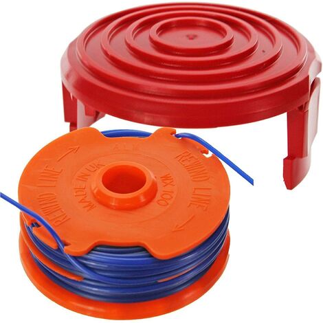 KiBcsLic 2 Pieces Trimmer Spools Cap Covers Compact Easy