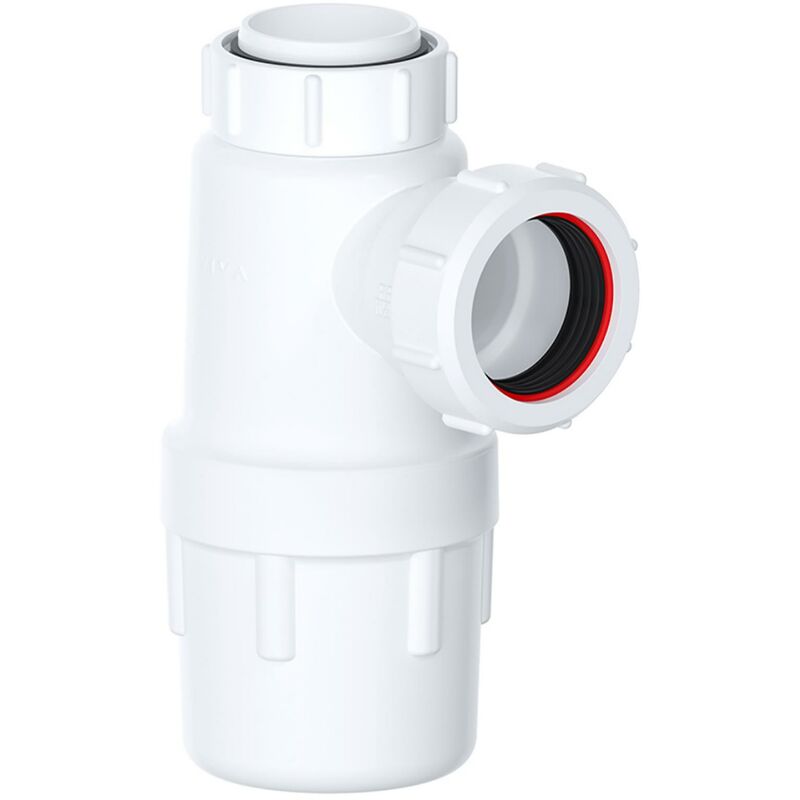 Image of Spares2go - Waste Bottle Trap 40mm 1-1/2 Basin Bidet Urinal Bathroom Kitchen Sink 75mm Seal…