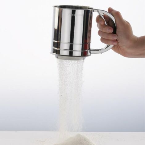 Spargifarina con rete in acciaio inox pedrini
