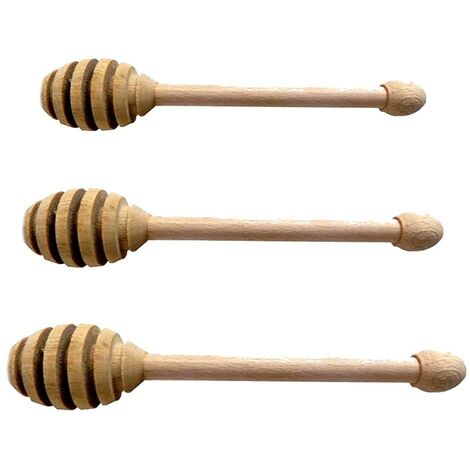 Spargimiele cucchiaio miele set3 bastoncino dosatore in legno di faggio per casa ristorante hotel pub
