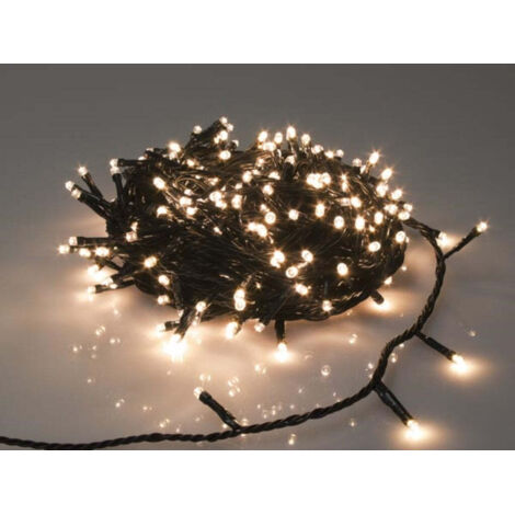 Sparkle Light Led - 20 M - 300 Lampes Blanches Arizona - Fil Vert - Modulateur