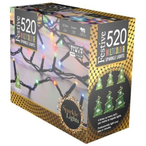 Sparkle Lights - Multi-Colour - 520 LED Lights (P011302)