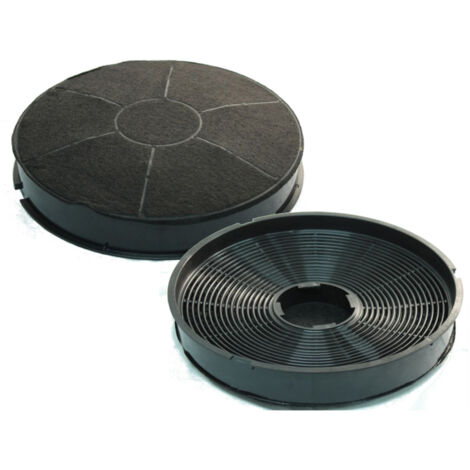 Sparset 2 Stk Ersatzkohlefilter Aktivkohlefilter für BAUKNECHT Typ: 481948048356 / Whirlpool Typ 30