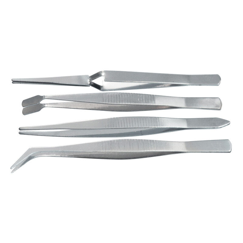 SPARTA - Set di 4 pinzette - acciaio inossidabile
