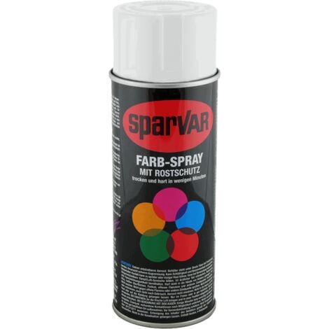 Sparvar Farb-Spray mit Rostschutz 400ml matt RAL 9010 - Reinweiss