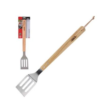 SPATOLA 46CM CON MANICO IN LEGNO PER BBQ