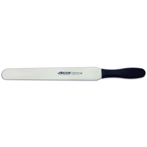Spatola Arcos Colore - Prof. 299225 in acciaio inox Nitrum e mango ergonomico Polipropilene nero e foglio 30 cm, in vetrina