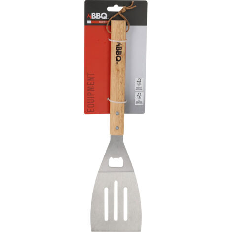 Spatola da barbecue in acciaio inossidabile con manico in legno 41 cm - BBQ