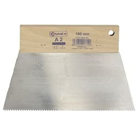 Spatola dentata 180 mm. denti 1,8 x 65