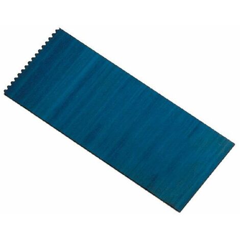 Spatola dentata realizzata in acciaio ideale per collanti in confezione da 12 pezzi -8 cm