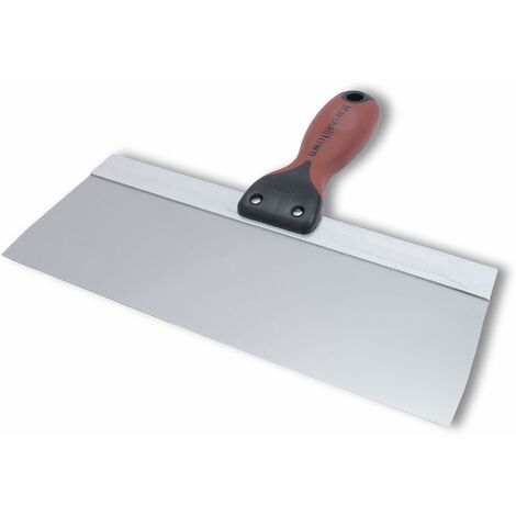 Spatola di superficie Marshalltown con manico DuraSoft in acciaio inossidabile, utensile per cartongesso e verniciatori, dimensioni della spatola: 254x76 mm