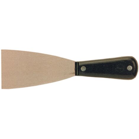 spatola flessibile con manico in plastica nero 100 mm stucco attrezzi edilizia