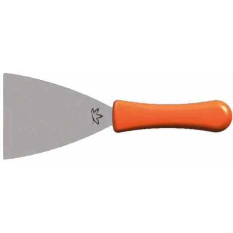 SPATOLA INOX CON MANICO IN PLASTICA