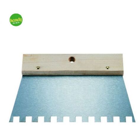 Spatola per colla Kapriol manico in legno lama 20cm dente 5x5mm