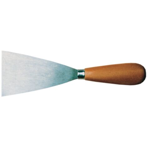 spatola rigida con manico in legno verniciato 40 mm stucco attrezzi edilizia