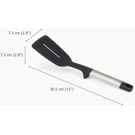 Spatola scanalata desilicone e acciaio inox Joseph Joseph Elevate, design funzionale ed elegante, ideale per pentole antiaderenti de, multicolore