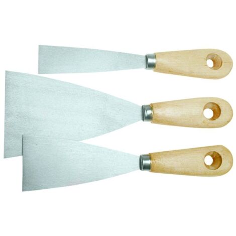 spatola top-tools 18b330 acciaio inox 3 pezzi