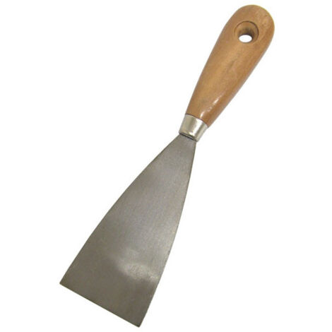 SPATOLE IN ACCIAIO FLESSIBILE CON MANICO IN LEGNO  LARGHEZZA SPATOLA 60 MM