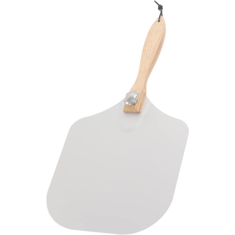 Spatule à Pizza, Pagaie à Pizza Pliable en Aluminium de 12 X 23 Pouces Facile à Laver et à Ranger Pelle à Pizza Légère avec Poignée en Chêne Pliable