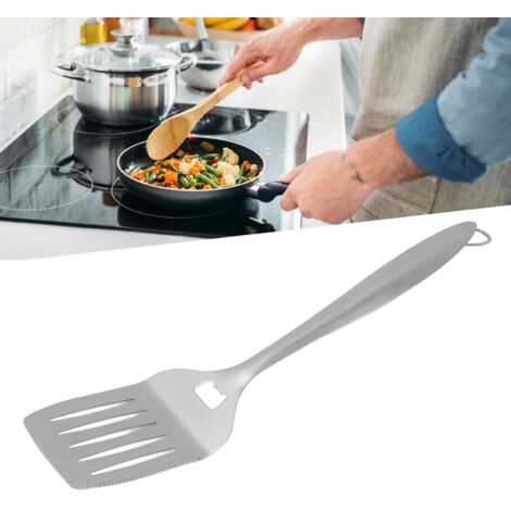 Spatule BBQ 45 cm Inox Antidérapante pour Cuisine avec Manche Long et 6 Fourchettes Fondue Multi Couleurs