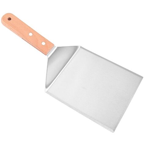 spatule de cuisson en acier inoxydable, spatule de cuisine, spatule de barbecue, ustensile de cuisson, spatule pour teppanyaki et BBQ, spatule à steak occidental