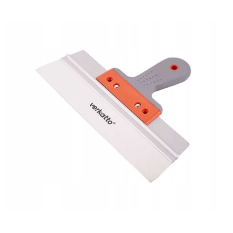 SPATULE DE FAÇADE V-PLUS EN ACIER INOXYDABLE 250 mm AVEC MANCHE EN CAOUTCHOUC LISSE VERKATTO