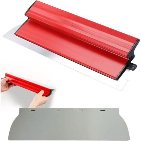 Spatule de surface 40cm, Spatule de lissage professionnelle avec poignée ergonomique en Z, Acier Inoxydable Couteau a Enduire avec Lame, Outils muraux Pour enduit mural le Plâtrage de Mur