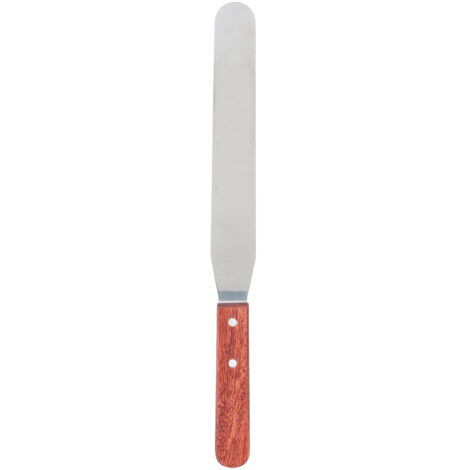 Spatule en métal pour cire à épiler, manche en bois et corps en acier inoxydable pour l'épilation