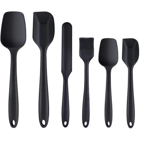 Spatule En Silicone - 6 Pièces - Résistant À La Chaleur Jusqu'à 230 °C - Sans BPA - Pour Cuisson Pâtisserie Et Mélange