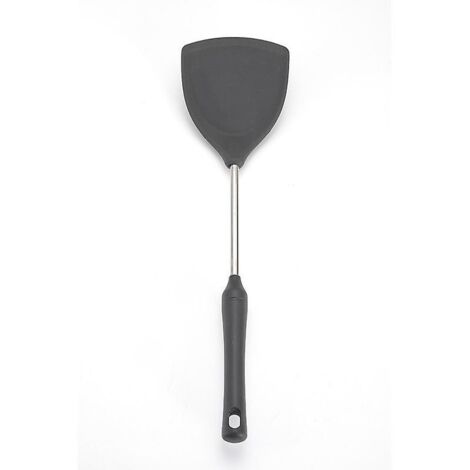 Spatule en silicone et acier inoxydable - Ustensiles de cuisine - Pièce de rechange antiadhésive - Grise