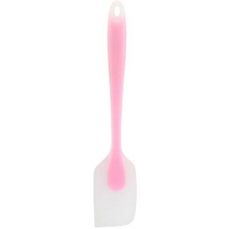 Spatule en Silicone Rose Translucide, Résistante à la Chaleur, Outil de Cuisine et Pâtisserie Portable