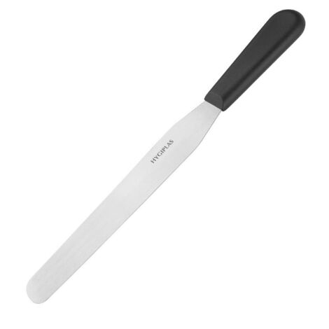 Spatule Flexible Professionnelle Noire à Lame Droite - 255 mm - Hygiplas