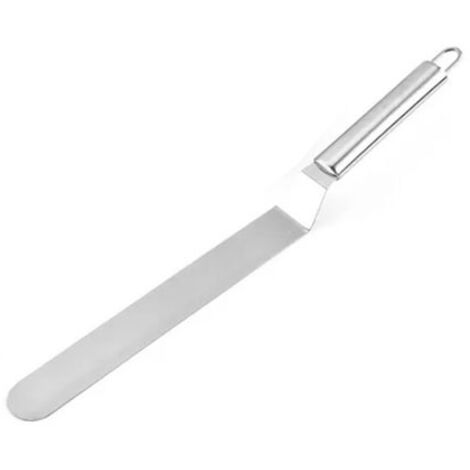 Spatule Offset en Acier Inoxydable pour Décoration de Gâteaux et Pâtisseries