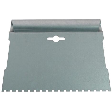 Spatule SPATZ pour application de colle parquet largeur 20cm - lame acier zingué avec dentures carrées larges - KLEIBERIT CHIMIE