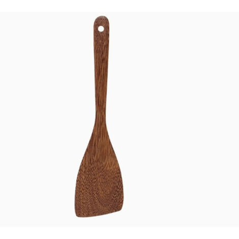 Spatule Wenge Turner antiadhésive en bois naturel, ustensile de cuisine idéal pour wok et poêles antiadhésives, parfaite pour les sautés.