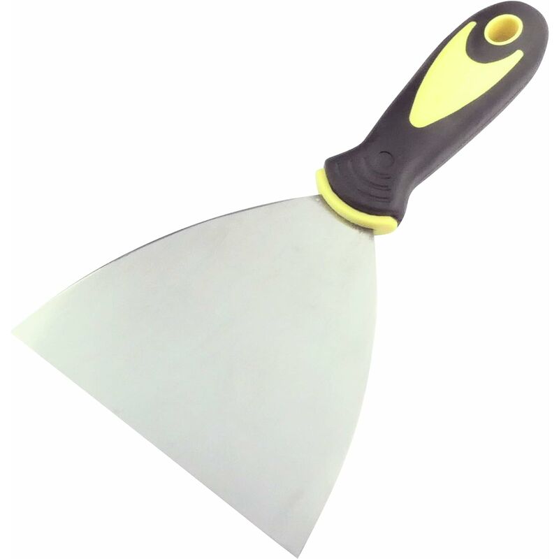 125mm Paint Spatula/Knife - Putty/Coating Knife - Masonry Spatula - Wallpaper Scraper - Plasterer/Wallpaperer/Mason Tool - Bi-Material Plastic Handle