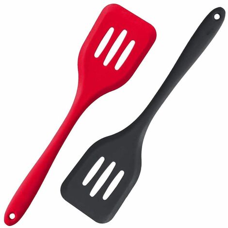 Spatules, 2 spatules en silicone en caoutchouc à revêtement antiadhésif résistant à la chaleur élevée pour la cuisson des ustensiles de cuisine