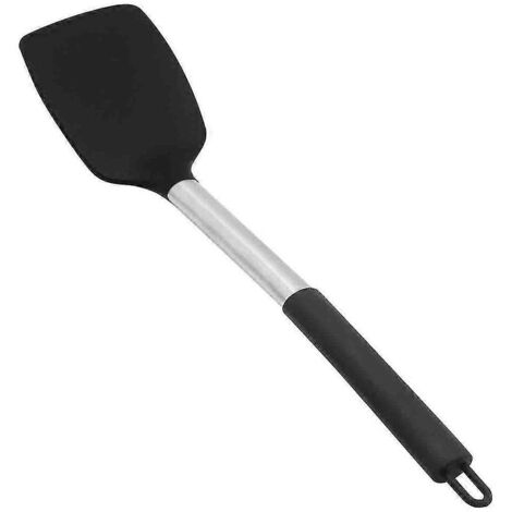 Spatules antiadhésives en silicone avec manche en acier inoxydable, résistantes à la chaleur jusqu'à 250 °C (480 °F), de qualité alimentaire