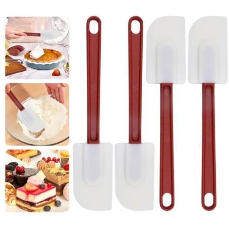Spatules en Silicone - Non spécifié - 4PCS - Résistantes à la chaleur - Faciles à nettoyer - Flexibles