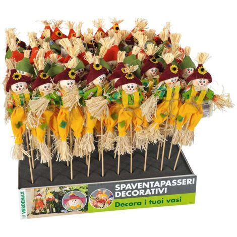 spaventapasseri decorativi misti h 35 cm