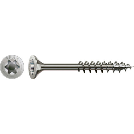 SPAX 0197000801205  Holzschraube 8 mm 120 mm T-STAR plus    Edelstahl A2 50 St.