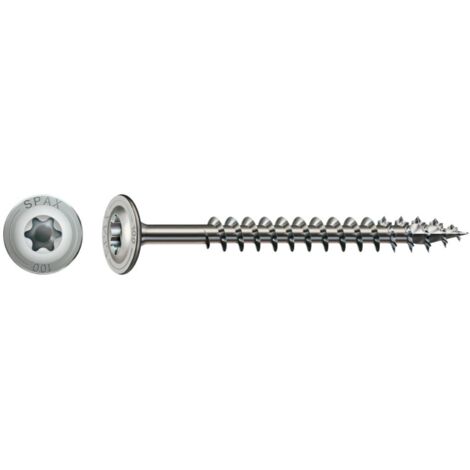 SPAX 0257000800605 Holzschraube 8 mm 60 mm T-STAR plus Edelstahl A2 50 St.