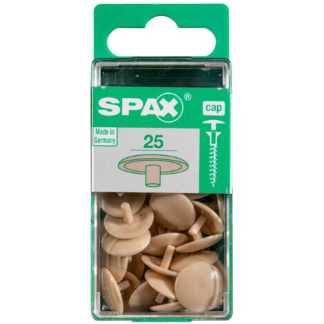 Spax Abdeckkappen beige zum stecken (stift) - 25 Stk. Abdeckkappen