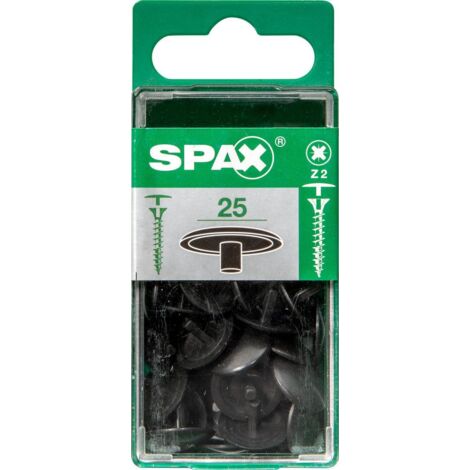 Spax Abdeckkappen braun zum stecken - 25 Stk. Abdeckkappen